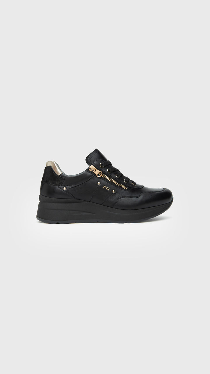 SNEAKER IN PELLE NERA