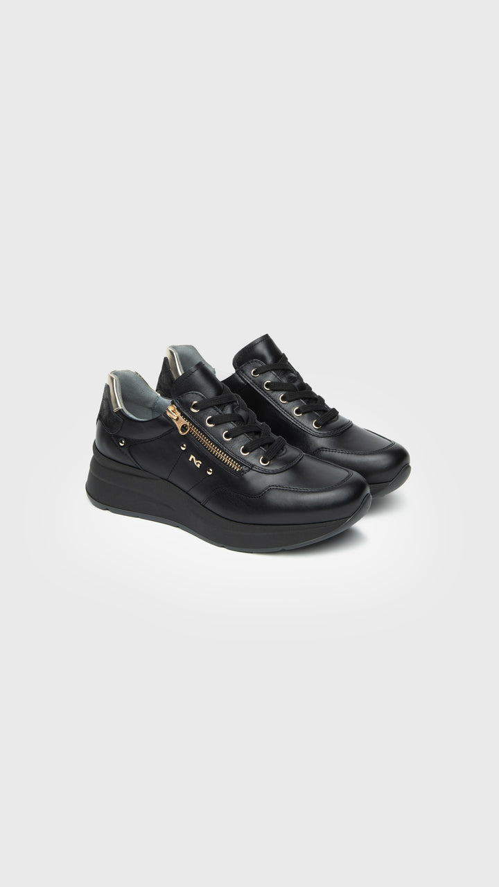 SNEAKER IN PELLE NERA