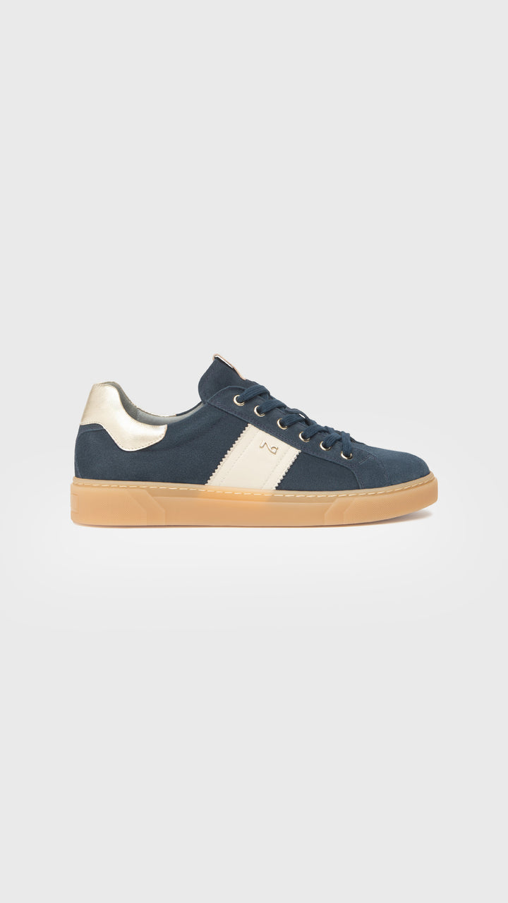 SNEAKER BLU SUEDE