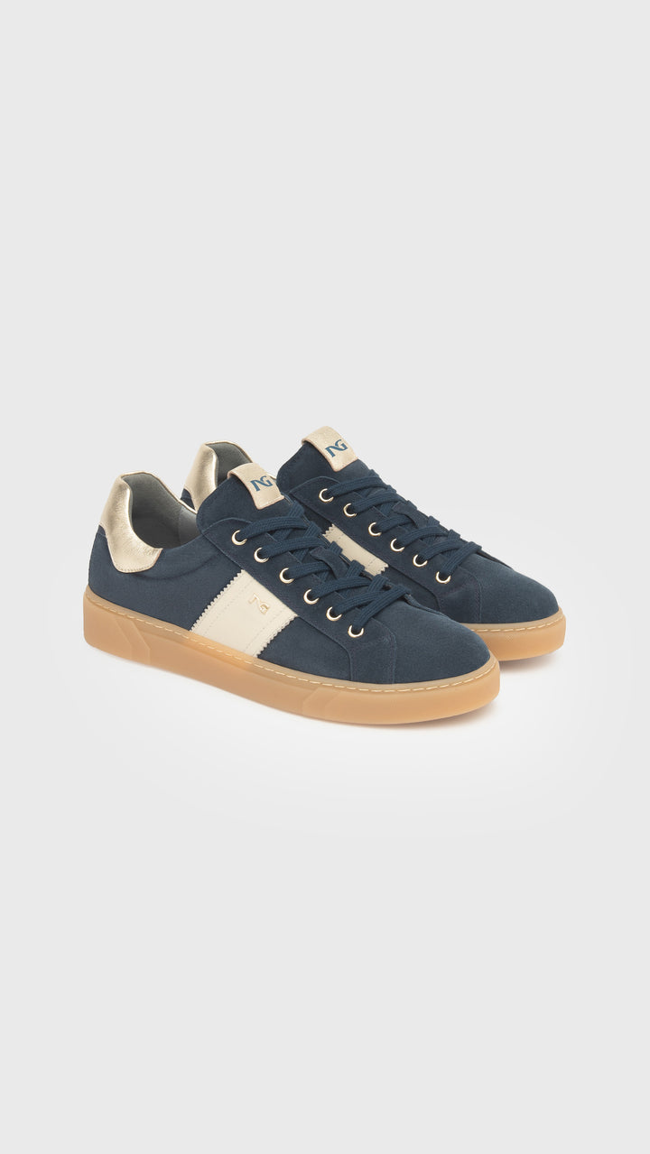 SNEAKER BLU SUEDE