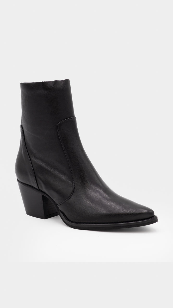 STIVALETTO PELLE NERO
