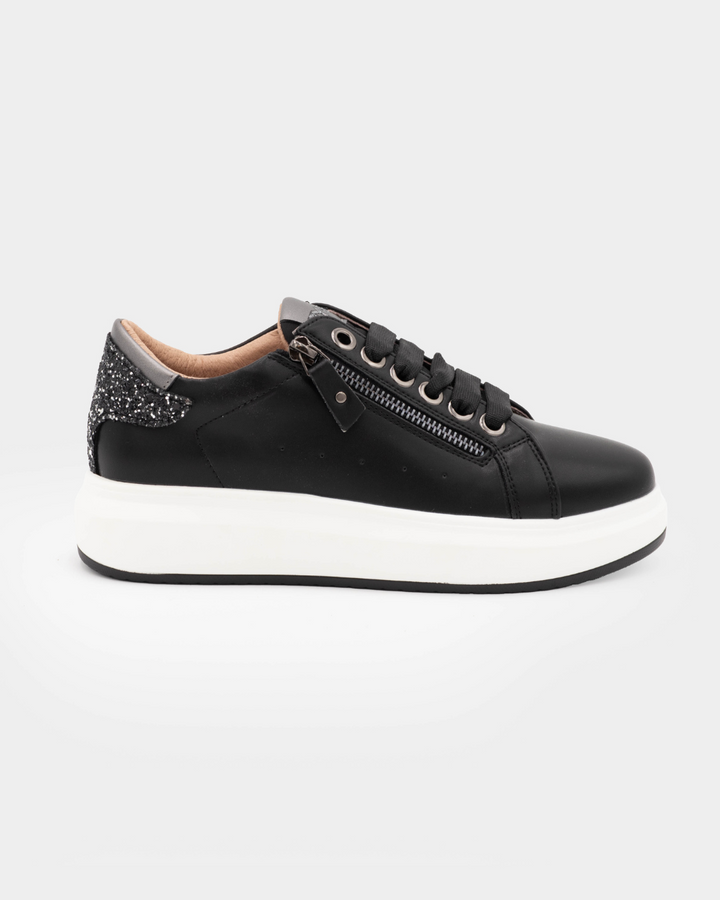 PELLE NERA GLITTER