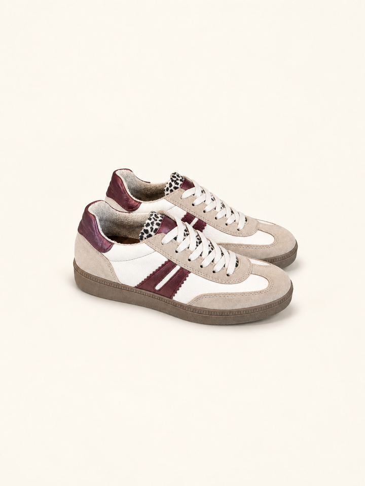 IGI&CO 2165566 Sneakers da donna beige e bianco con lacci