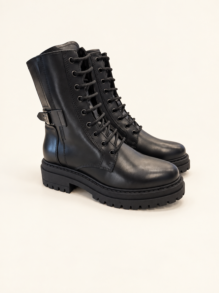 NERO GIARDINI STIVALE DA COMBATTIMENTO I618023D
