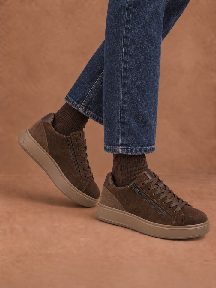 IGI&CO 21369 Sneakers da uomo marrone con zip