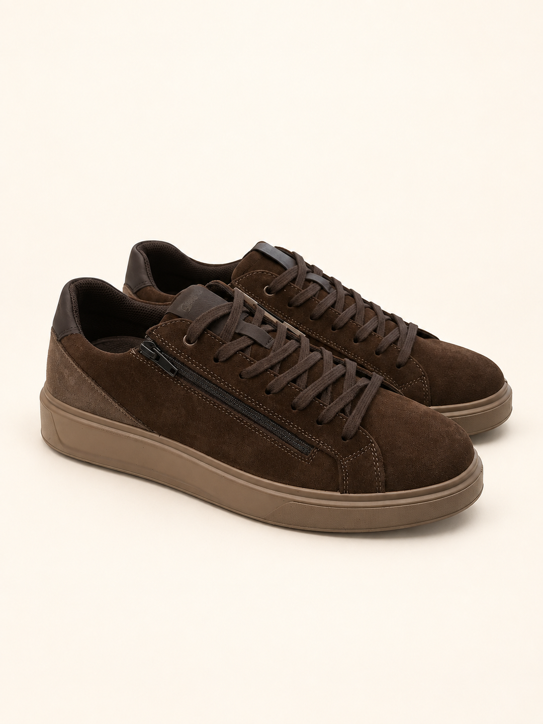 IGI&CO 21369 Sneakers da uomo marrone con zip