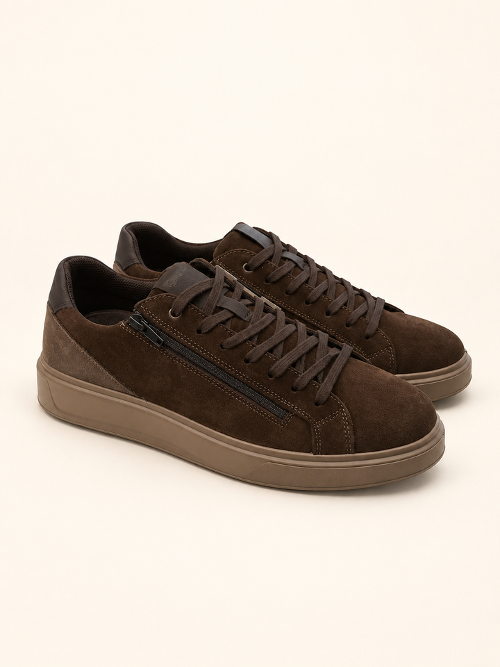 IGI&CO 21369 Sneakers da uomo marrone con zip