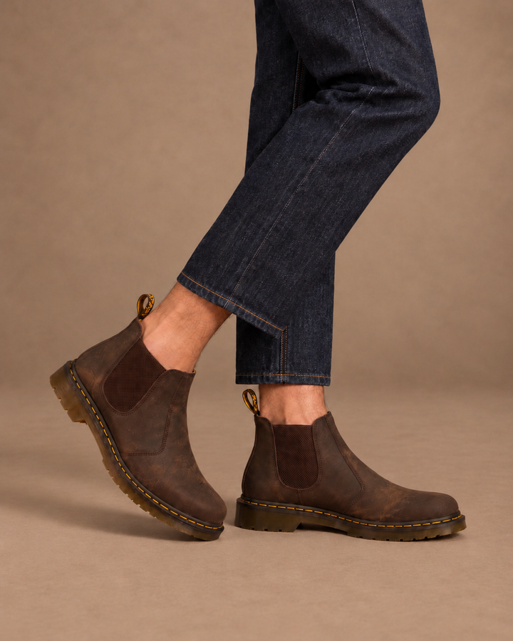 DR. MARTENS CHELSEA 27486201- Stivaletti Chelsea 2976 di pelle Crazy Horse