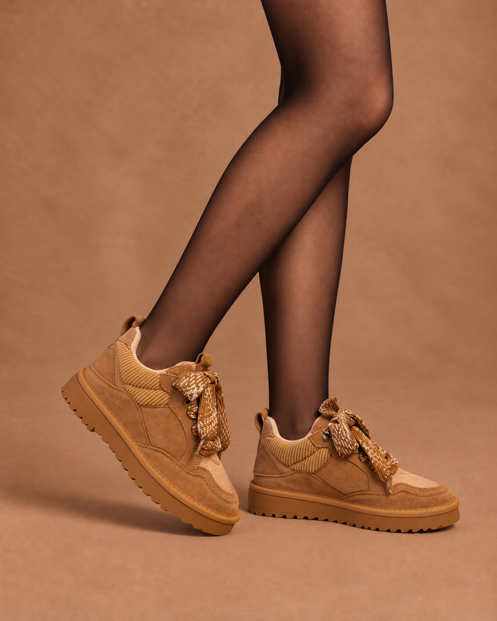 COLORS OF CALIFORNIA MIWO SNEAKER IN PELLE SCAMOSCIATA