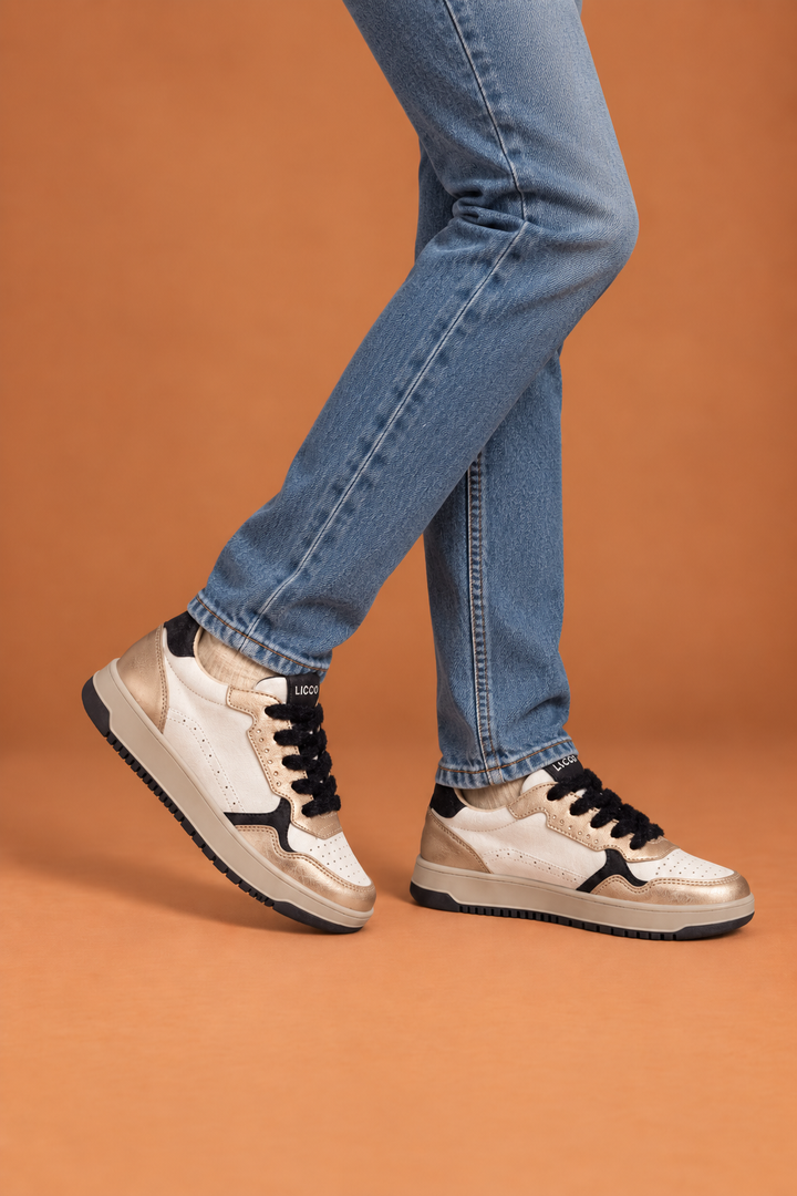 IGI&CO SNEAKER bianco e platino con lacci 2167600
