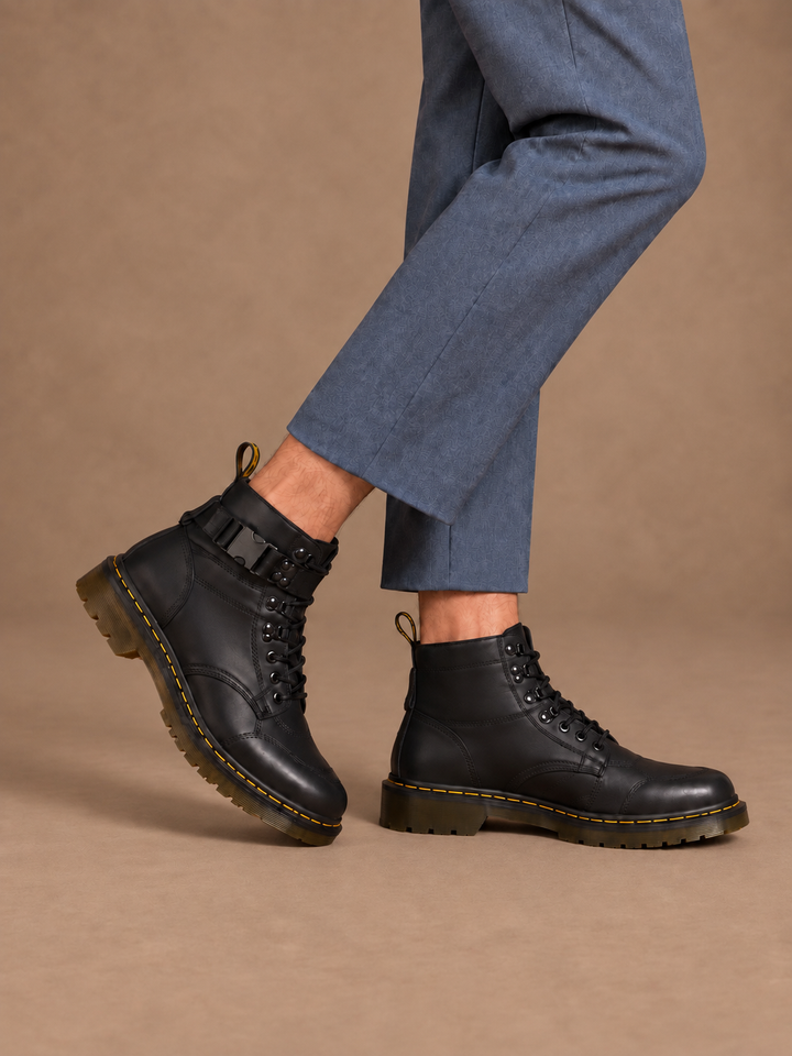 DR. MARTENS 27801001 Stivali Utility Combs Tech II in pelle Wyomi