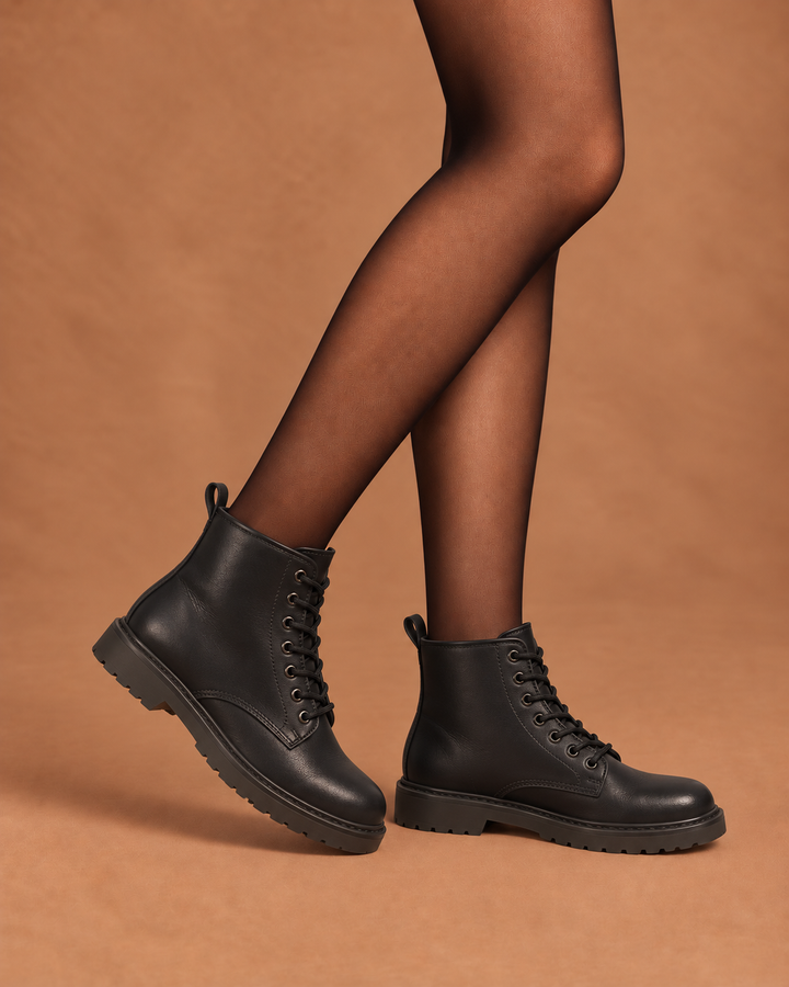 IGI & CO Anfibi da donna nero con zip 2189400