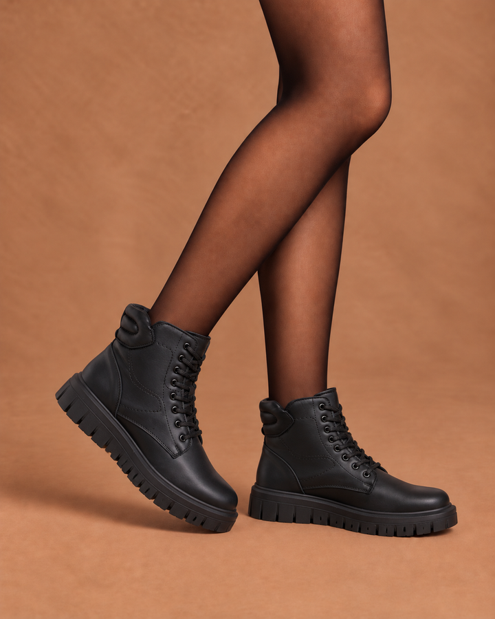 IGI & CO Anfibi da donna nero con zip 2149100
