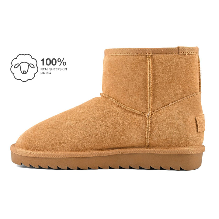 COLORS OF CALIFORNIA MIWO SHEEPSKIN Stivale in pelle con fodera montone