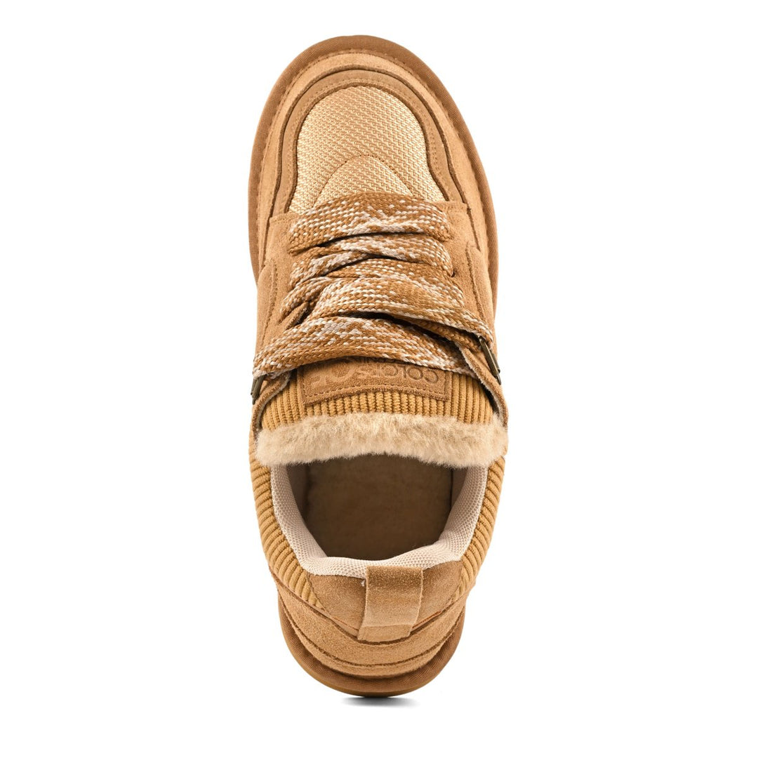 COLORS OF CALIFORNIA MIWO SNEAKER IN PELLE SCAMOSCIATA