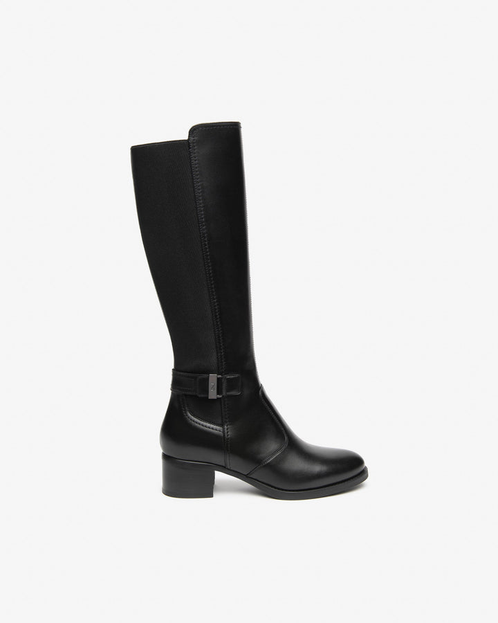NERO GIARDINI STIVALE DA DA DONNA IN PELLE E TESSUTO I617900D
