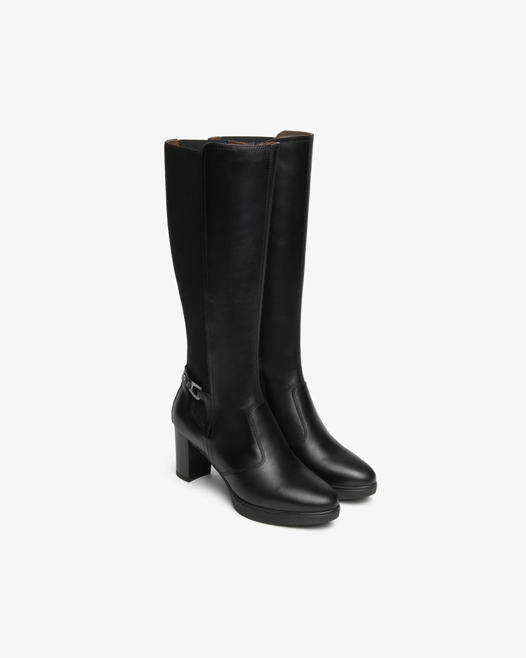 NERO GIARDINI STIVALE DA DONNA IN PELLE E TESSUTO I617940D - I617941D