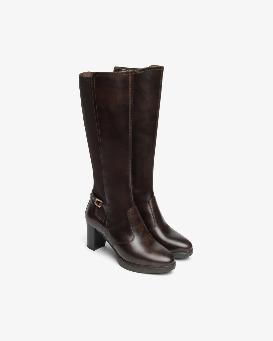 NERO GIARDINI STIVALE DA DONNA IN PELLE E TESSUTO I617940D - I617941D