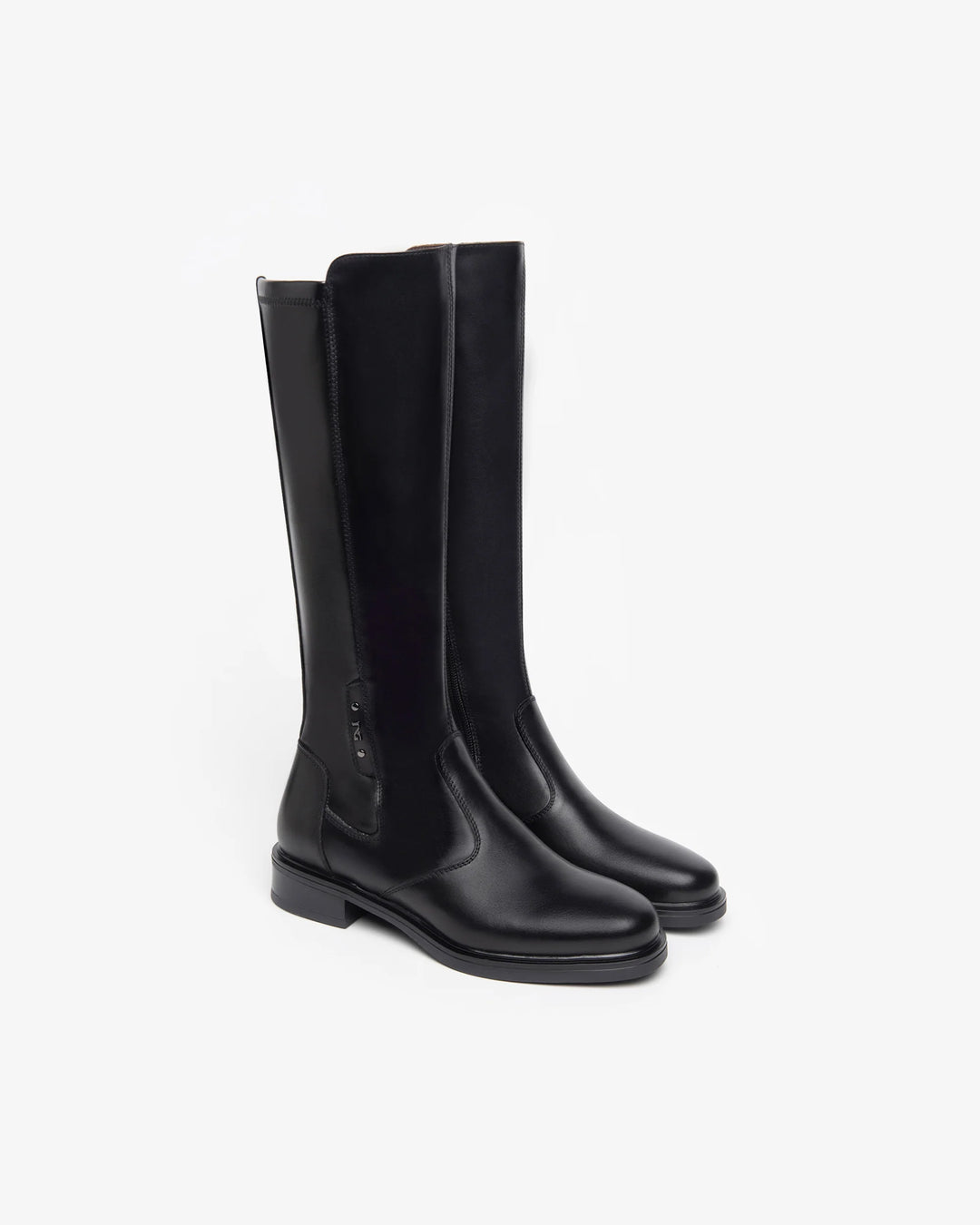 NERO GIARDINI STIVALE DA DONNA IN PELLE E TESSUTO TECNICO I617969D
