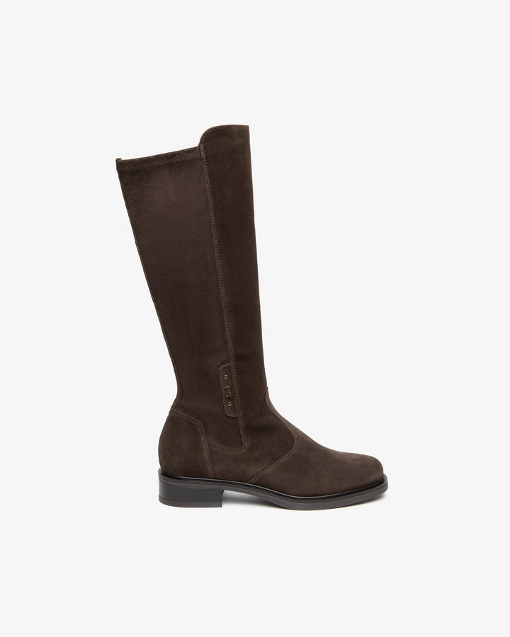 NERO GIARDINI STIVALE DA DONNA IN PELLE SCAMOSCIATA E TESSUTO TECNICO I617970D