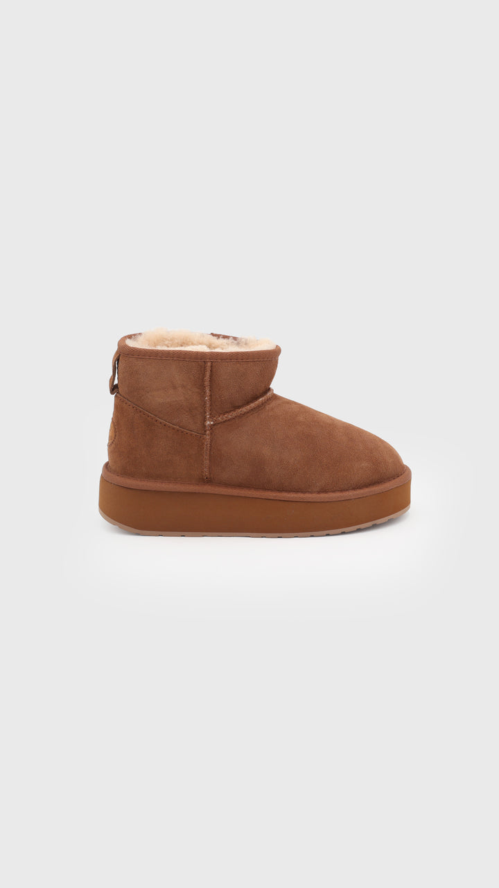 STIVALETTO INVERNALE PLATFORM CHESTNUT