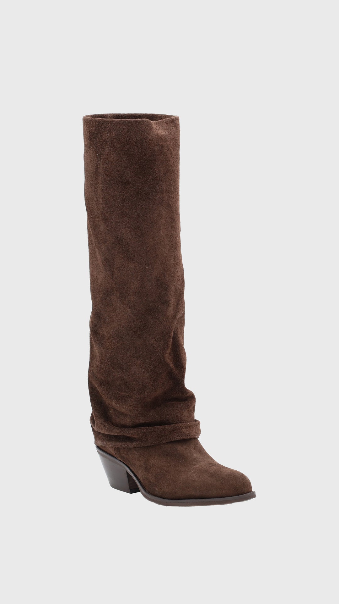 STIVALE SCAMOSCIATO TESTA DI MORO DOPPIA PELLE