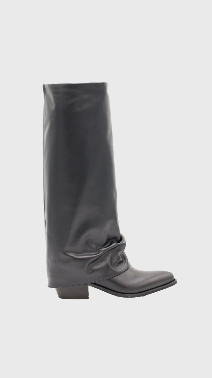 STIVALE NERO DOPPIA PELLE