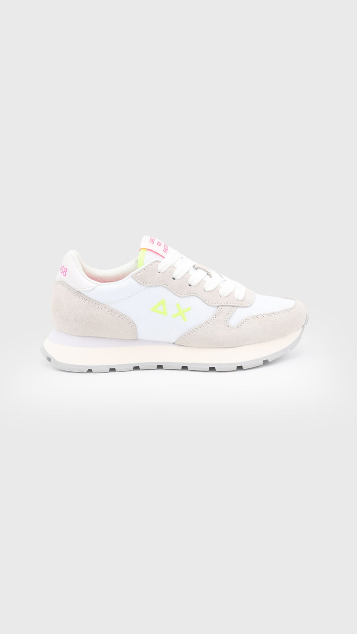 SUN68 BIANCA LOGO FLUO
