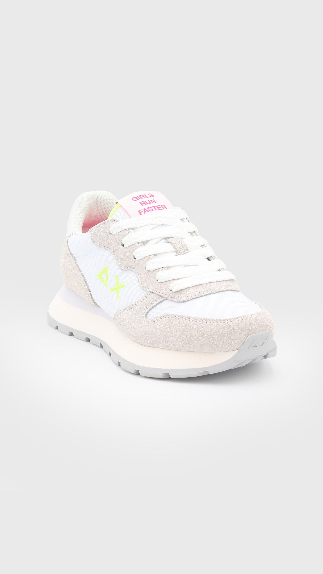 SUN68 BIANCA LOGO FLUO