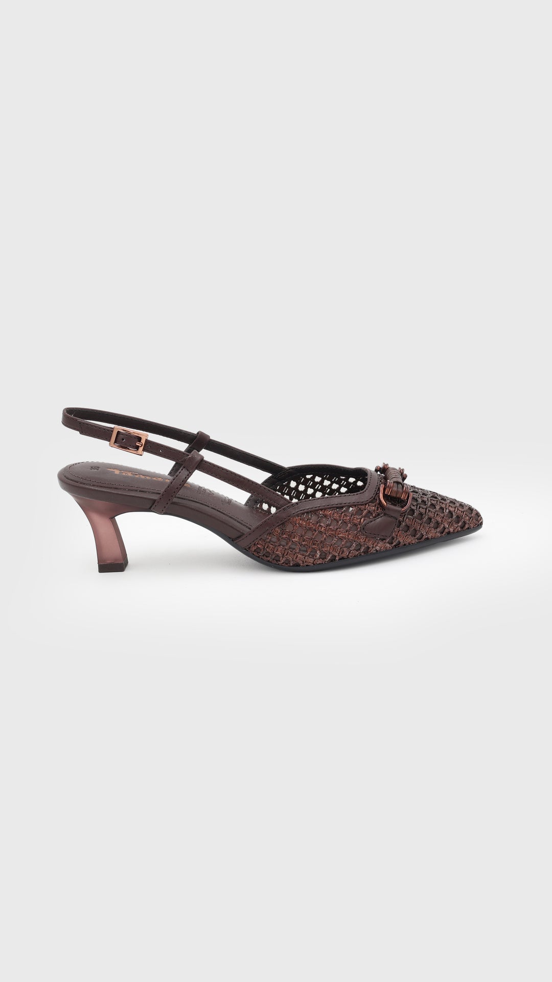 SLINGBACK RAFIA MOCCA