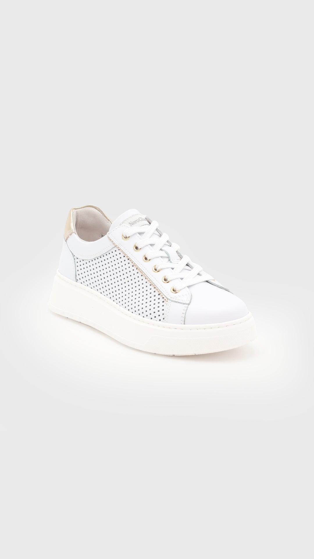 NEROGIARDINI LEATHER WHITE