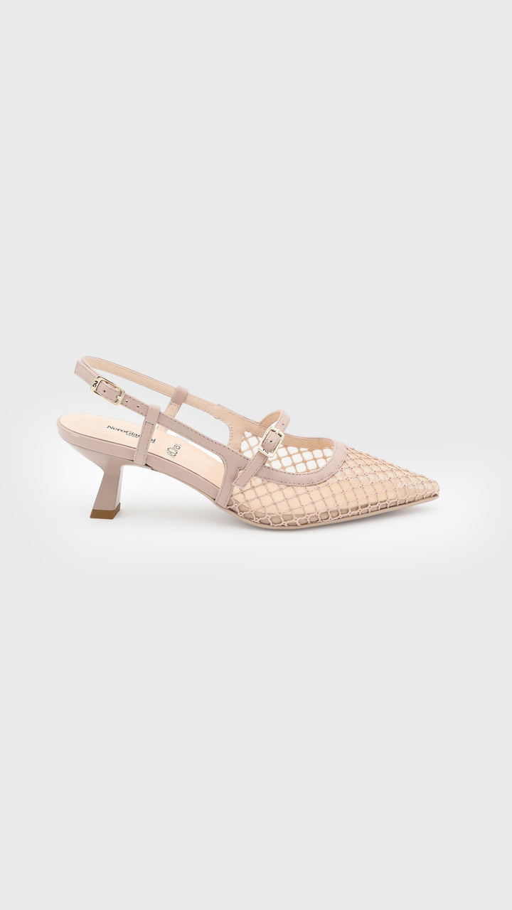NERO GIARDINI SLINGBACK CINGHIA TRAFORATO