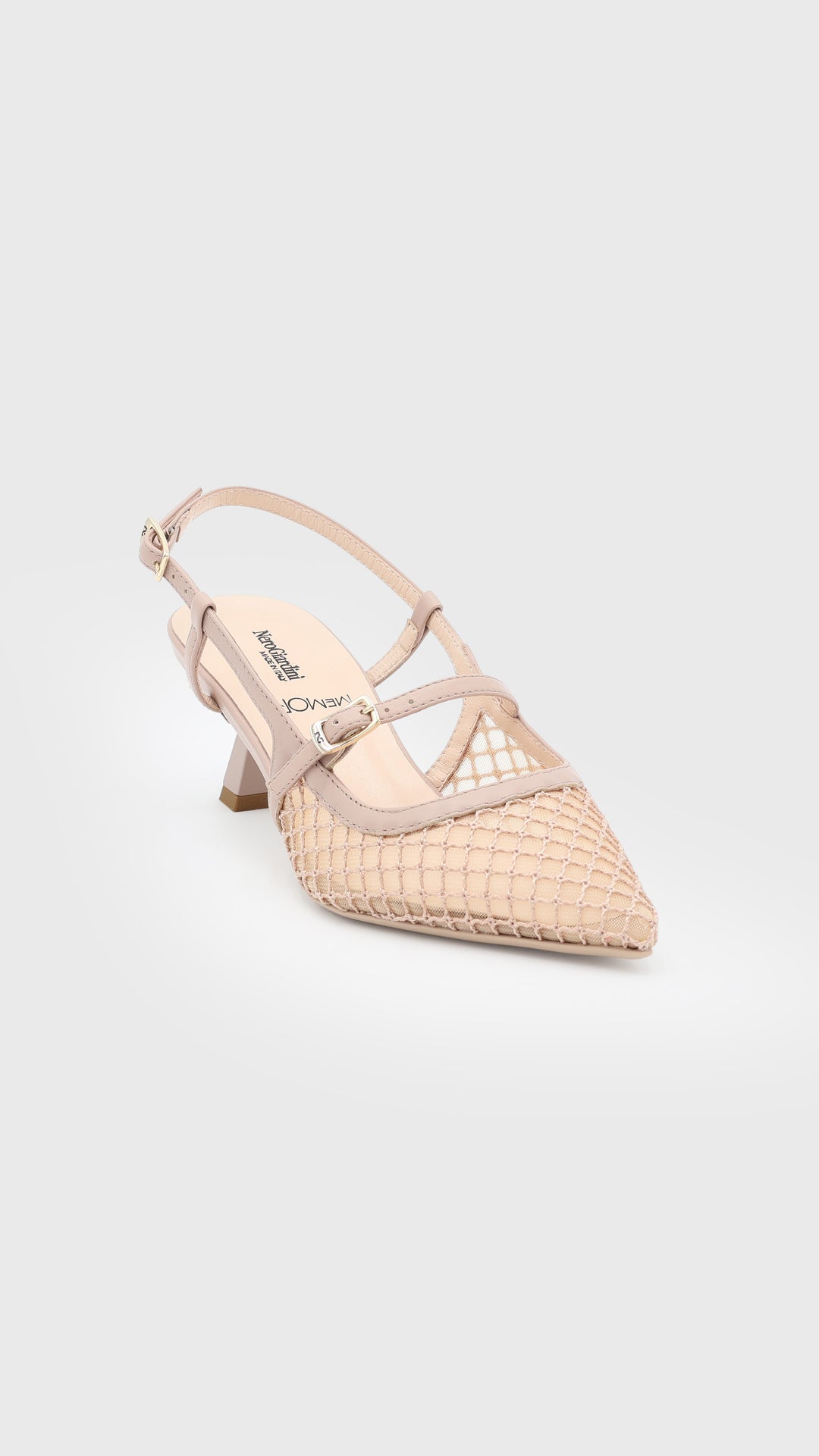 NERO GIARDINI SLINGBACK CINGHIA TRAFORATO
