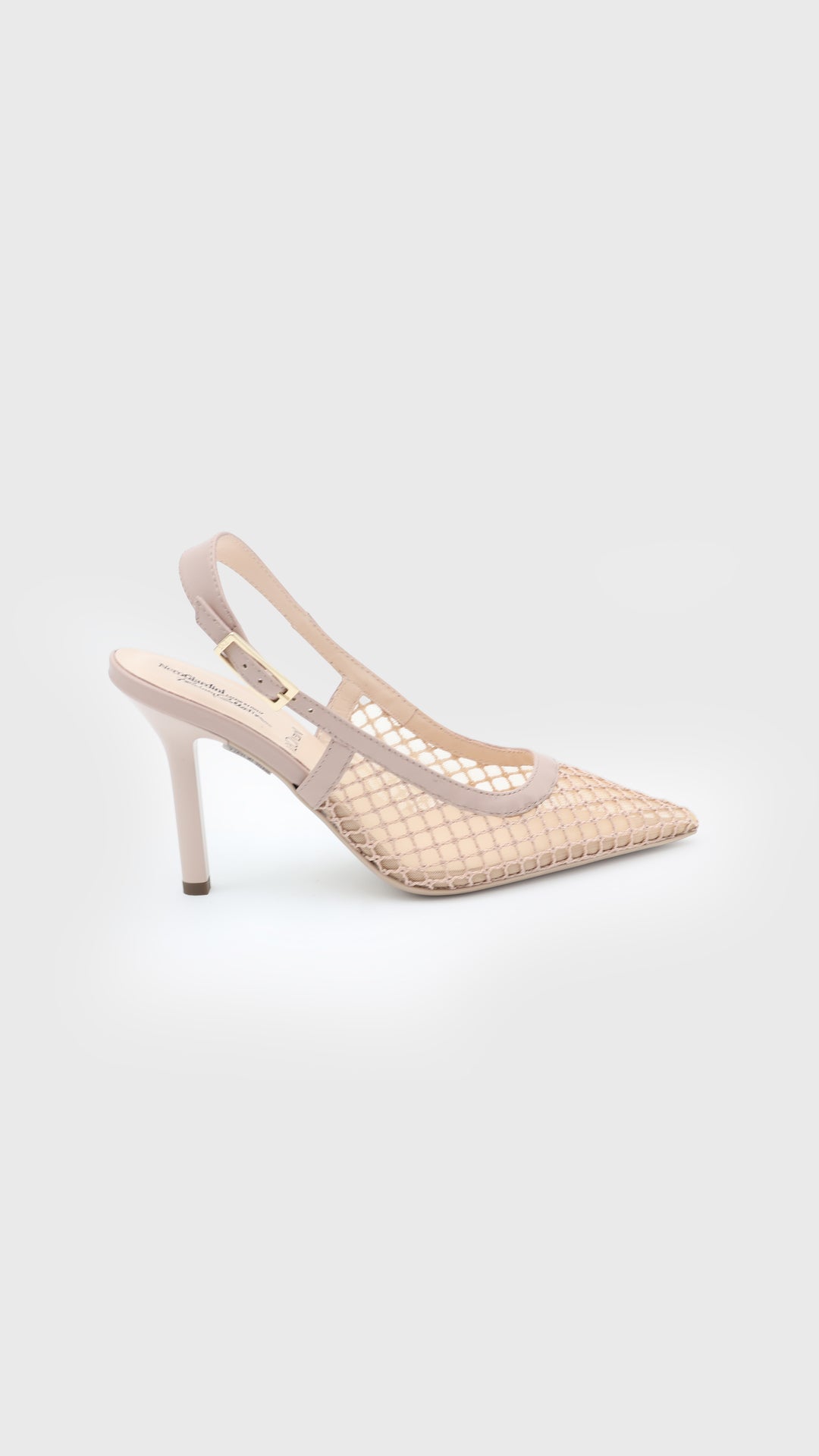 SLINGBACK TRAFORATO NUDE