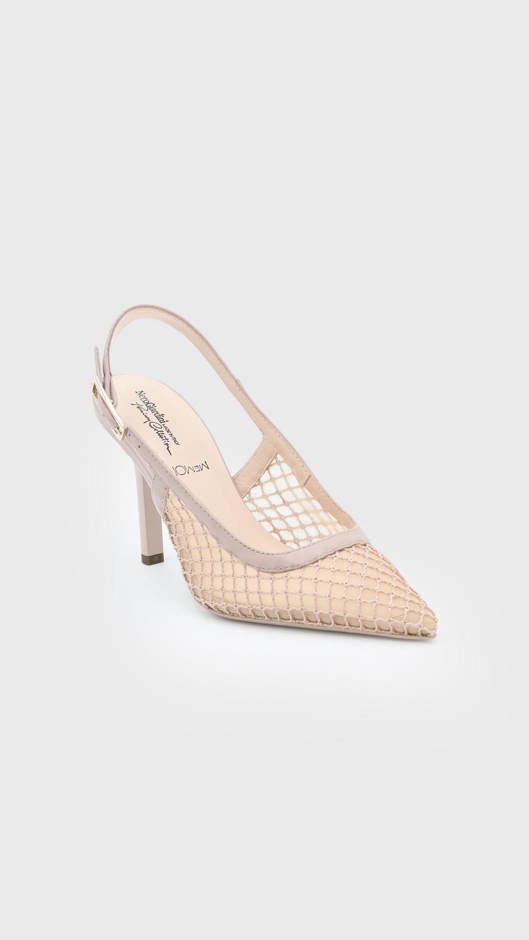 SLINGBACK TRAFORATO NUDE