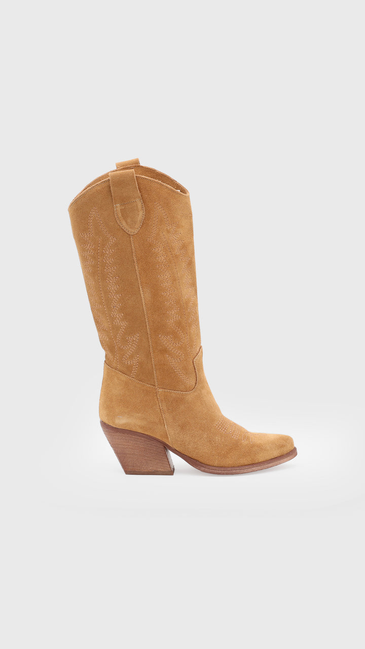 CAMPEROS RICAMO COGNAC