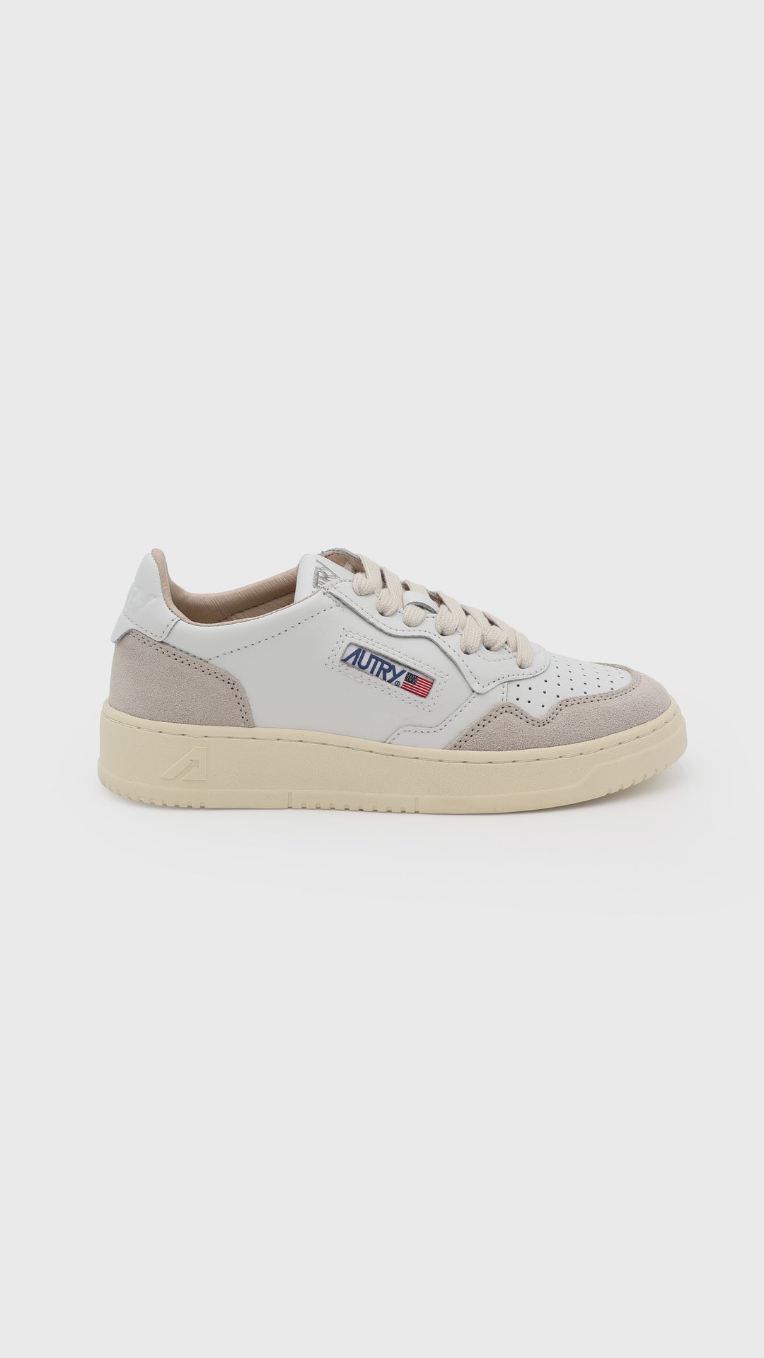 AUTRY MEDALIST LOW UNISEX BEIGE/WHITE