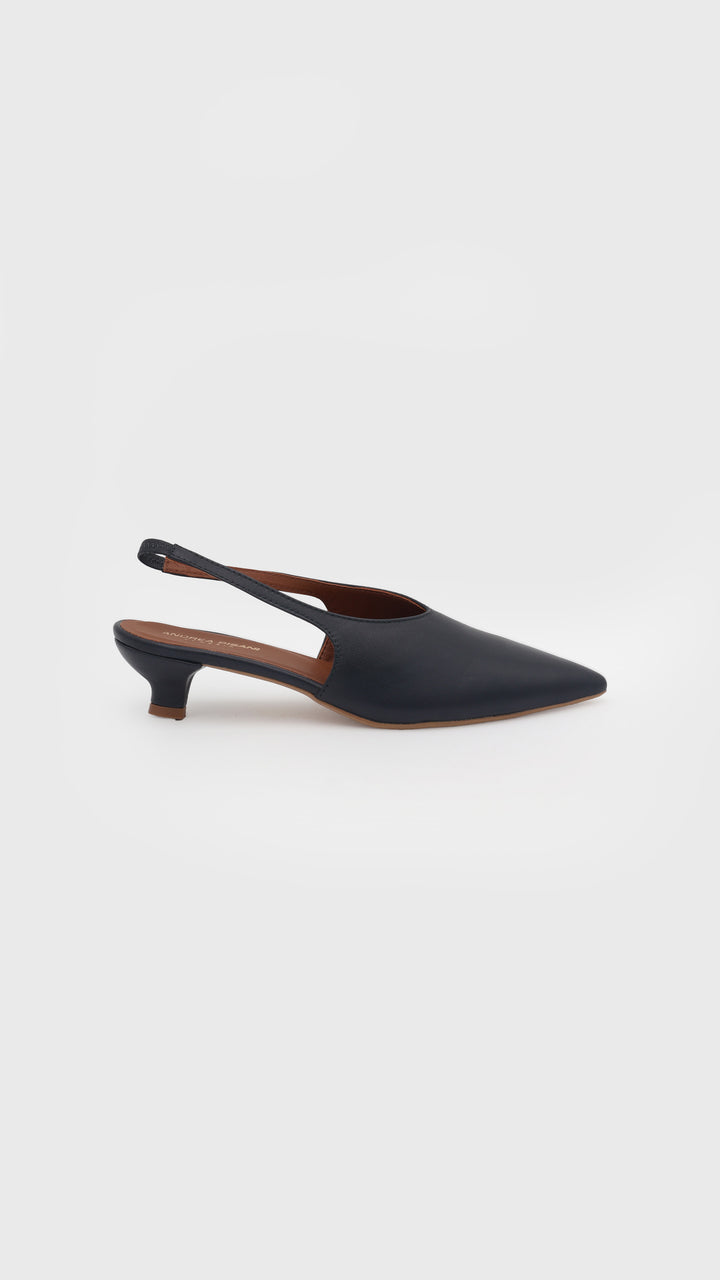 DÉCOLLETÉ SLINGBACK TACCO BASSO BLU