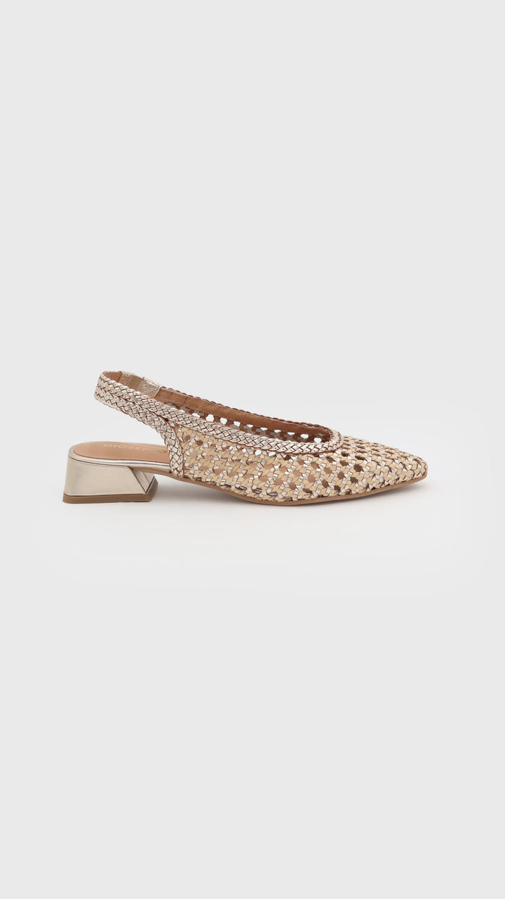 CHANEL ORO RAFFIA TRAFORATO
