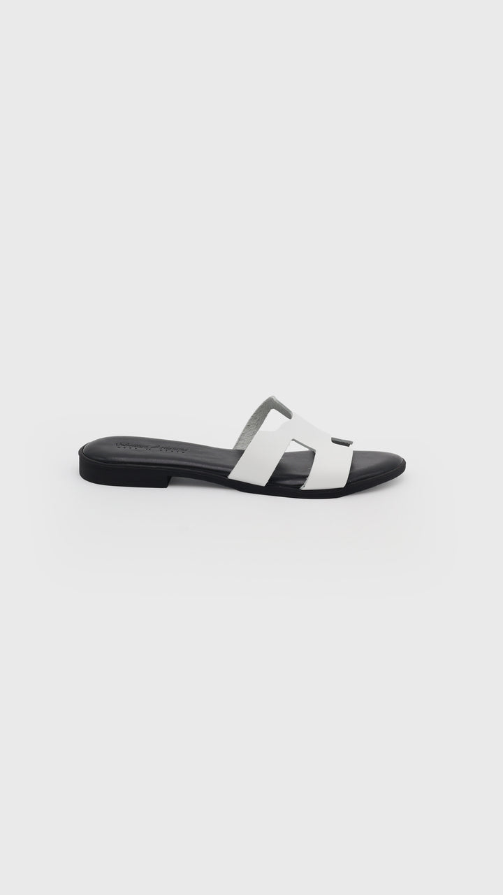 CIABATTA IN PELLE BLACK&WHITE