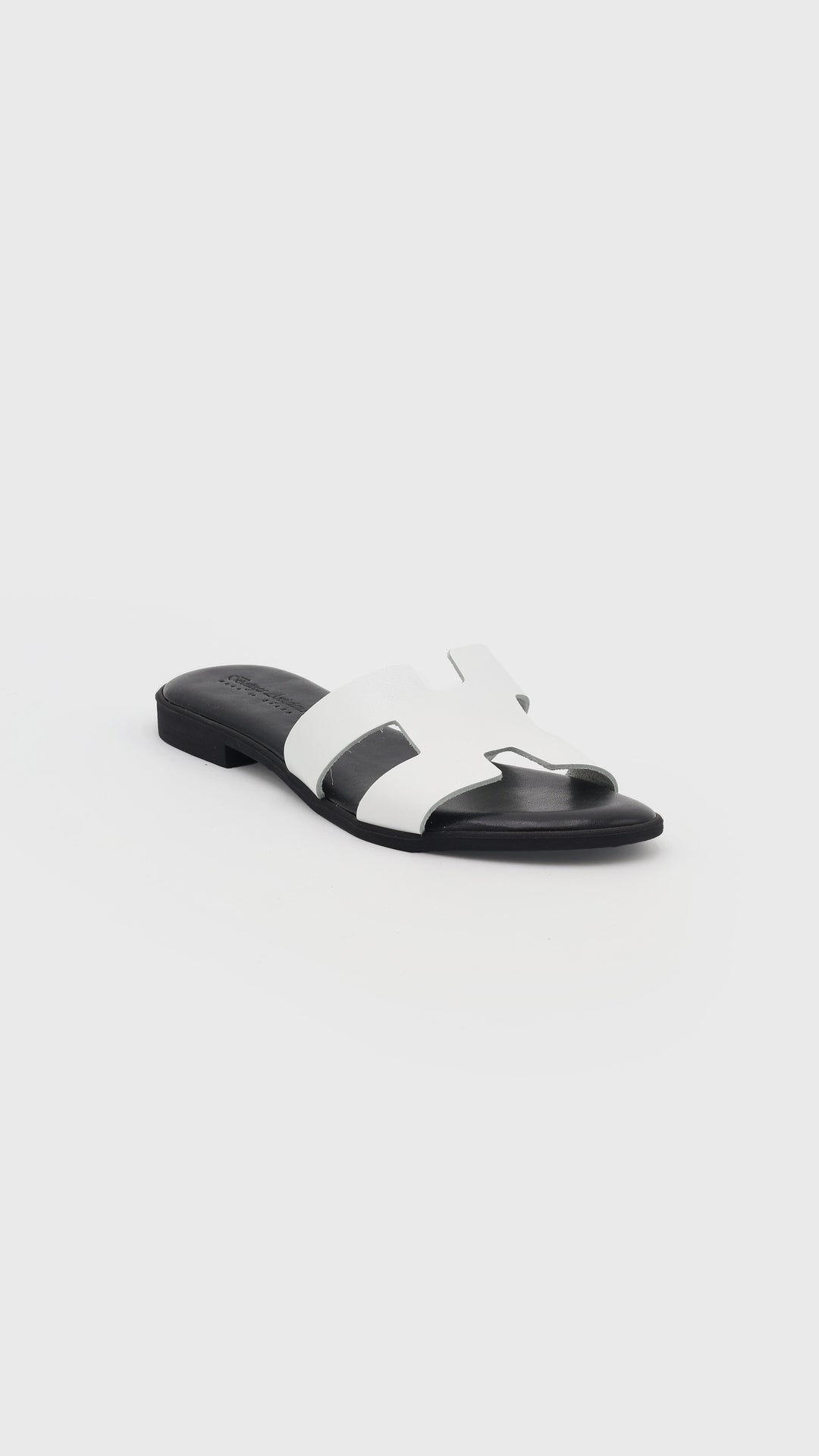 CIABATTA IN PELLE BLACK&WHITE