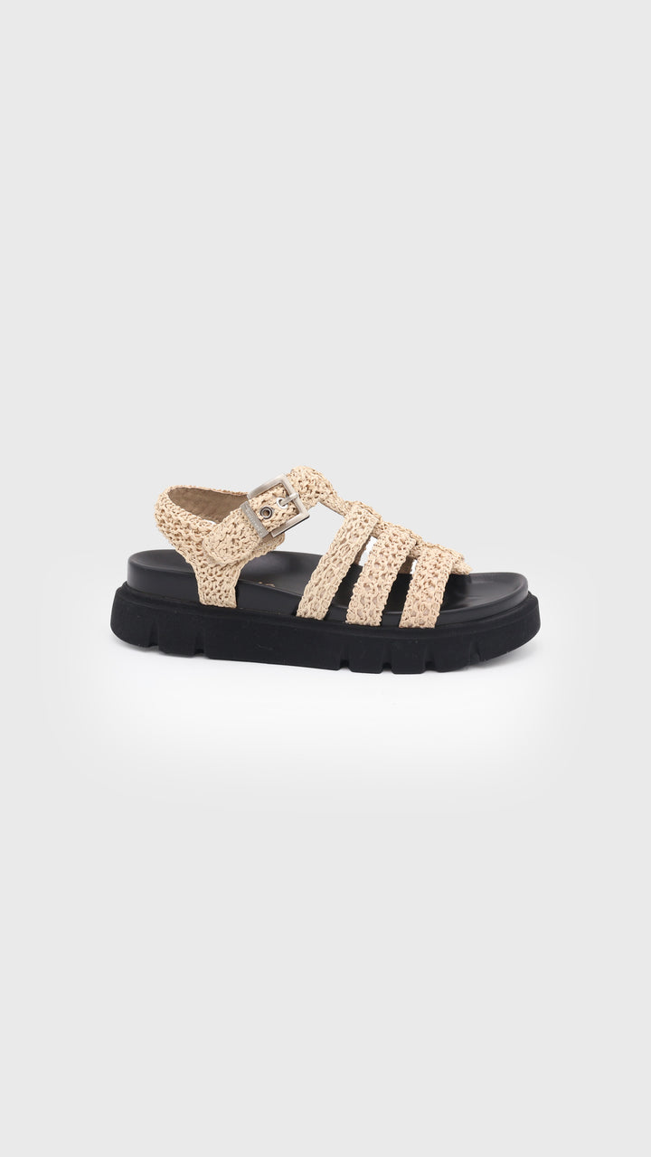 SANDALO RAFIA BEIGE