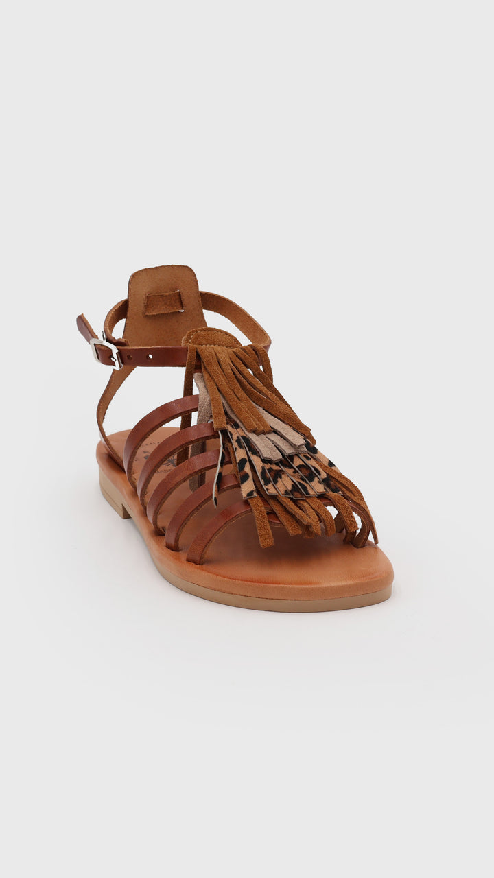 SANDALO ANIMALIER LEOPARDATO