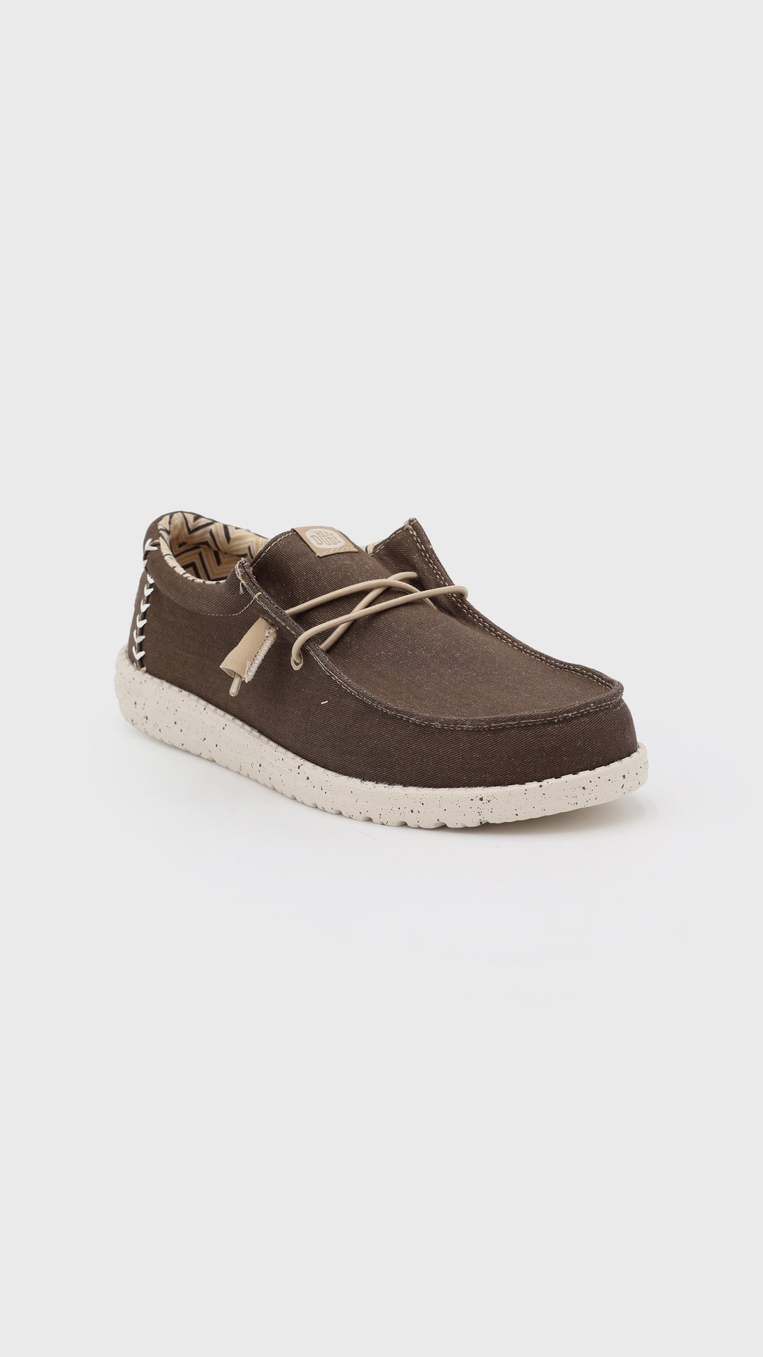 HEY DUDE STRETCH CANVAS BROWN
