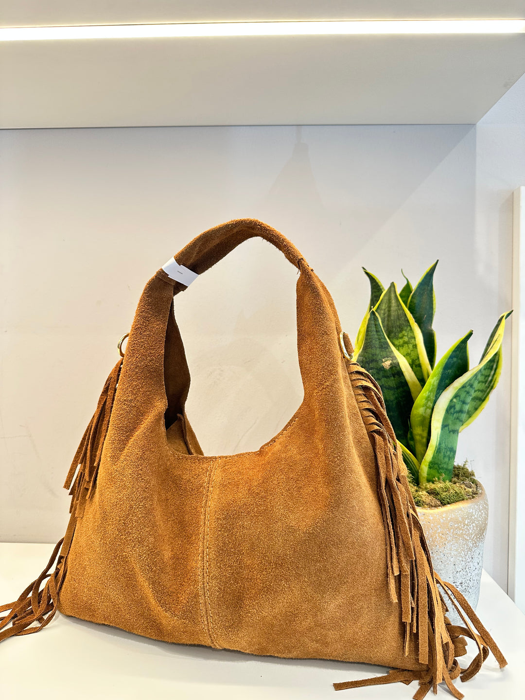 MINI BORSA FRANGE BOHO CUOIO