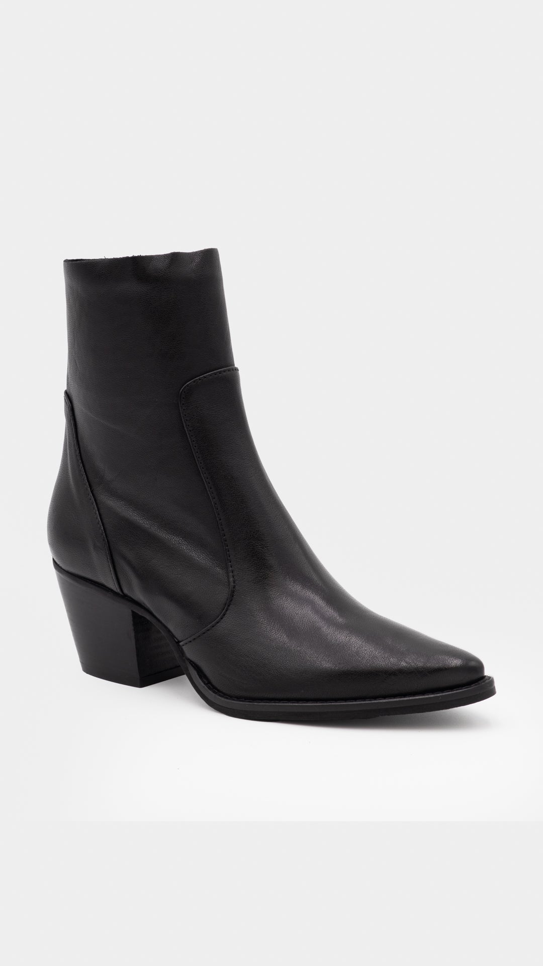 STIVALETTO PELLE NERO