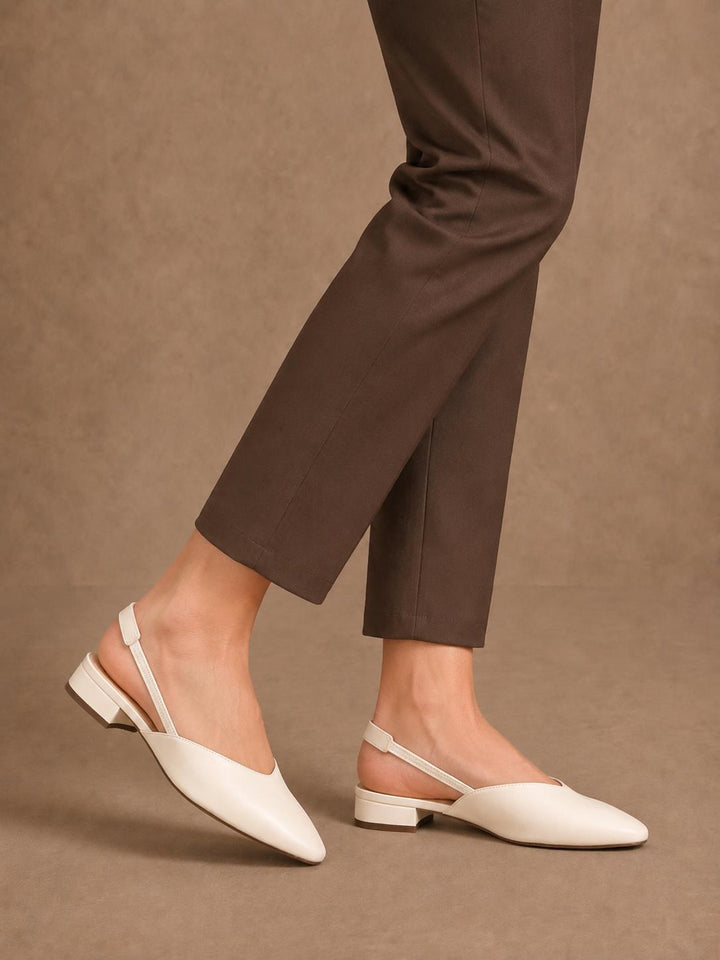 SLINGBACK MINIMAL OFFWHITE