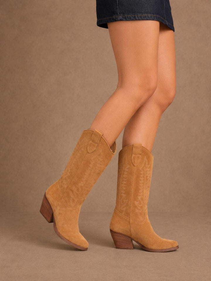 CAMPEROS RICAMO COGNAC